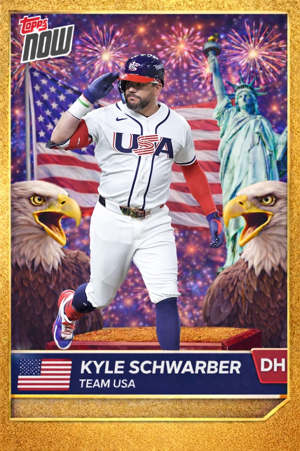 Kyle Schwarber 4×6 Photo USA 2026 WBC Team USA Philadelphia Phillies