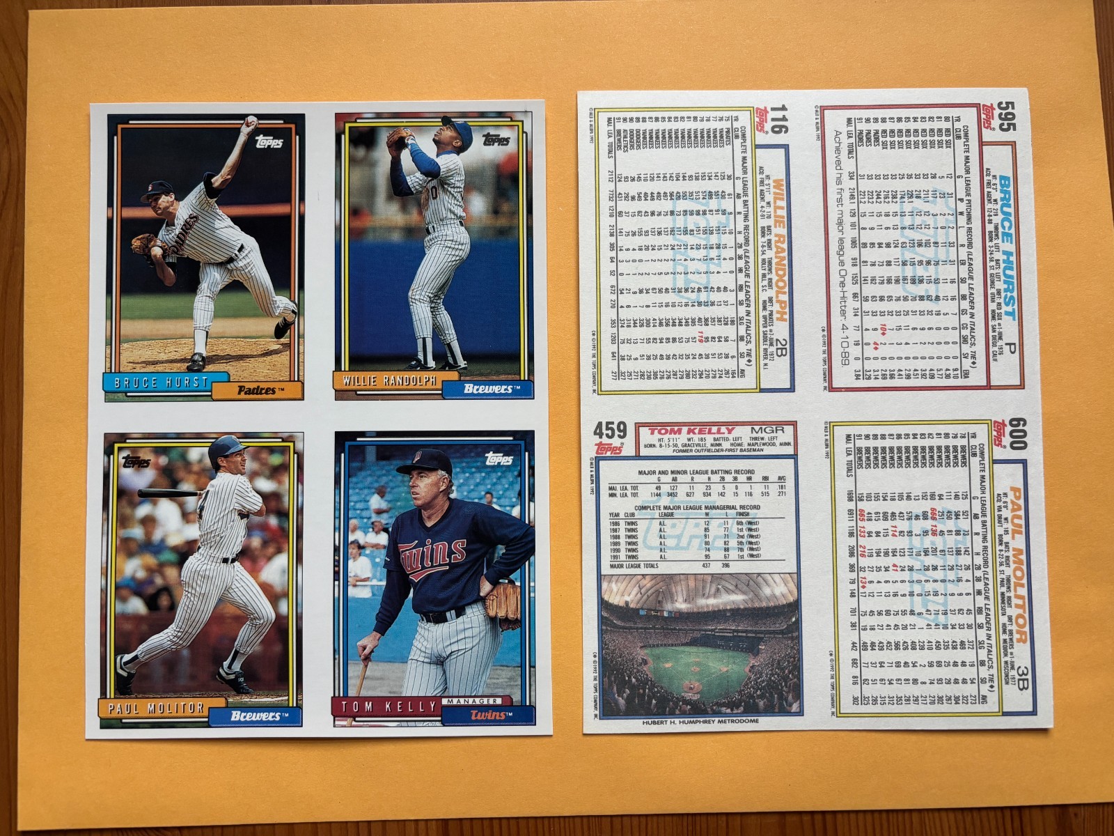 U Pick from 195 different Paul Molitor Oddball items 1979-1995