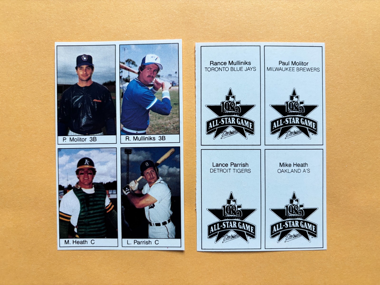 U Pick from 195 different Paul Molitor Oddball items 1979-1995
