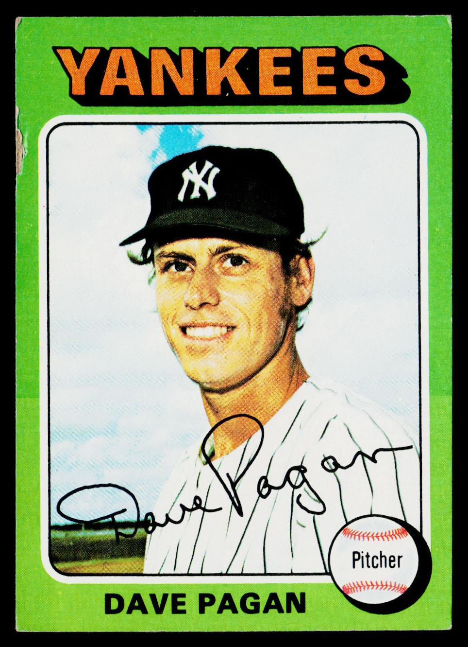 1975 Topps Mini SET-BREAK #648 Dave Pagan VGEX, (HUCK’S)