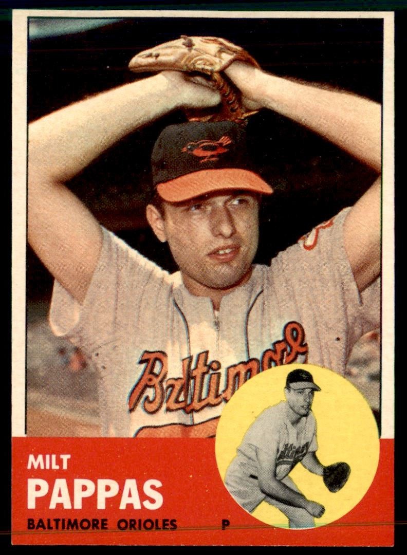 1963 Topps EXMT Milt Pappas #358