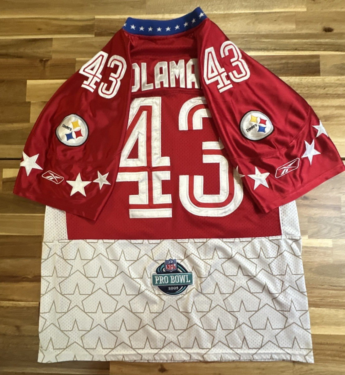 RARE Reebok Troy Polamalu Pittsburgh Steelers 2009 Pro Bowl Jersey Size 50
