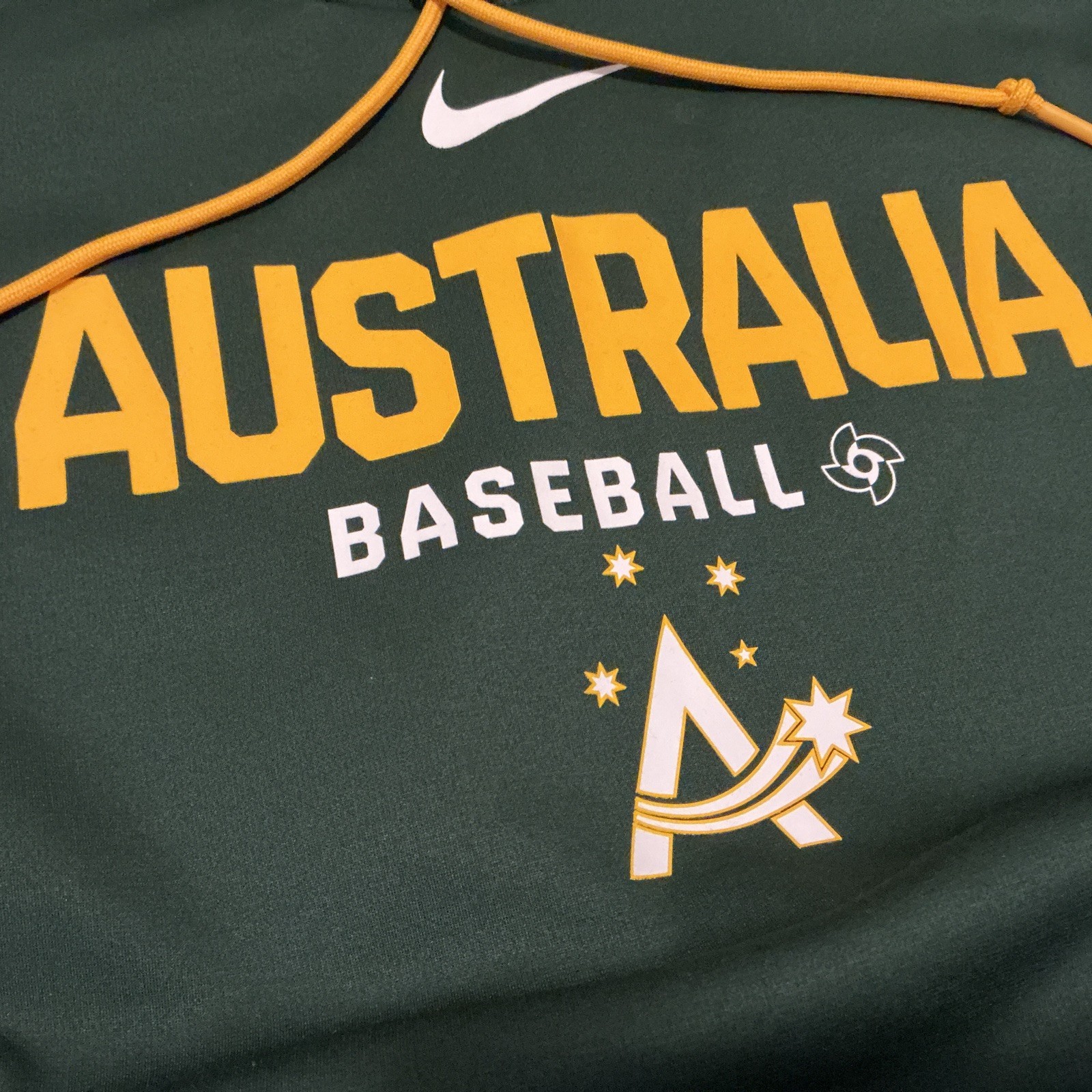 Nike Australia World Baseball Classic WBC Hoodie Men’s Size: Large Therma-Fit