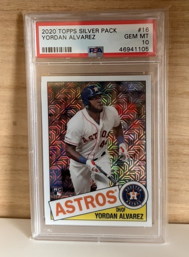 2020 Topps Silver Pack Yordan Alvarez Refractor Rookie Card #16 PSA 10 Astros