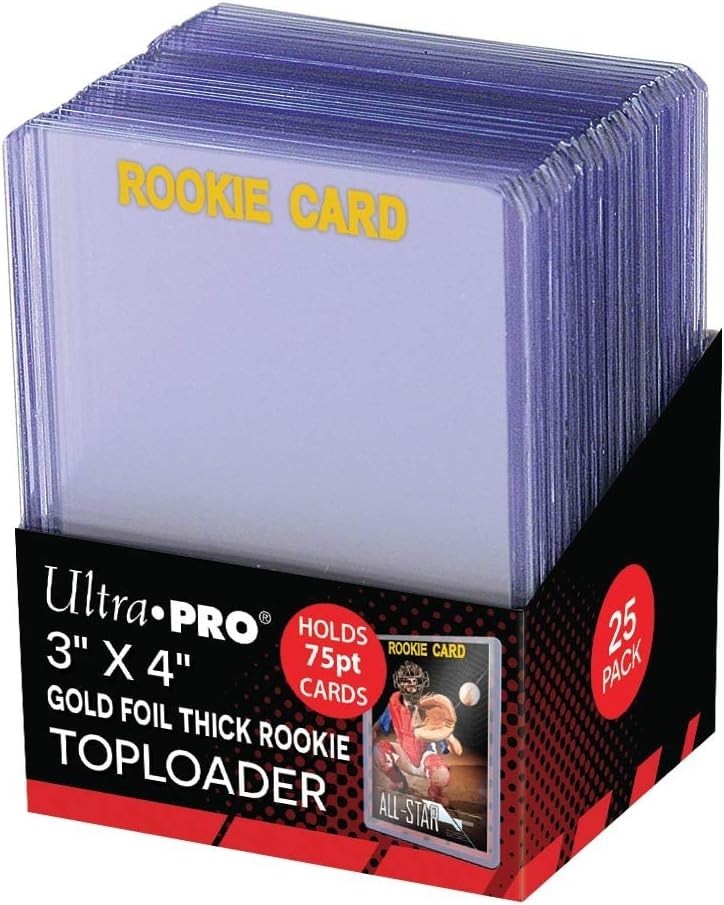Ultra Clear 3″ x 4″ Toploaders – Thick 75PT Protection, 25 Pack for Collectors
