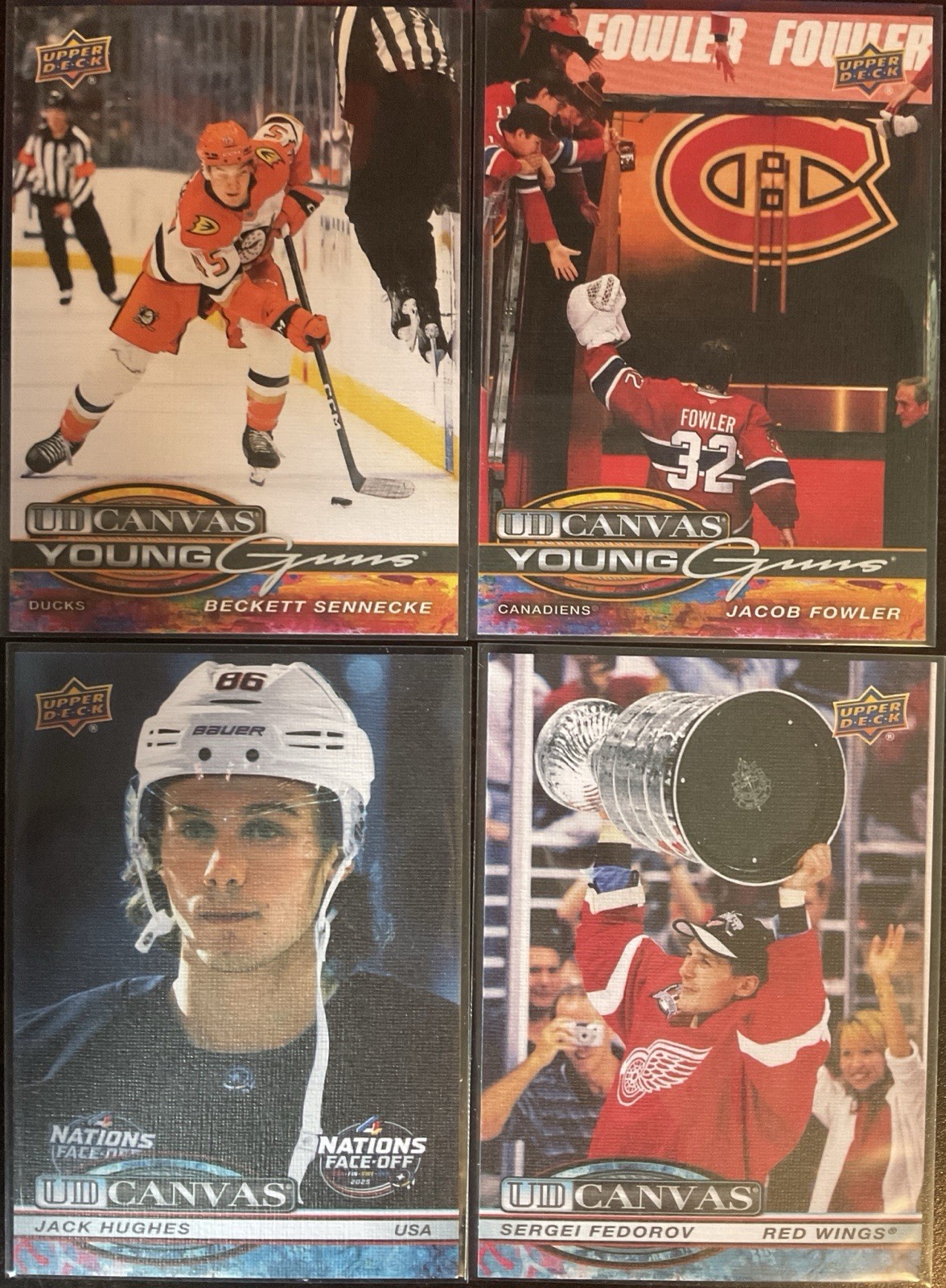 2025-26 Upper Deck Extended Canvas Base, Young Guns & SPs **You Pick From List**