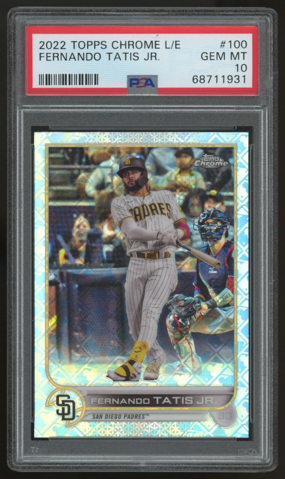 2022 Topps Chrome LogoFractor Fernando Tatis Jr. Refractor #100 PSA 10 *931