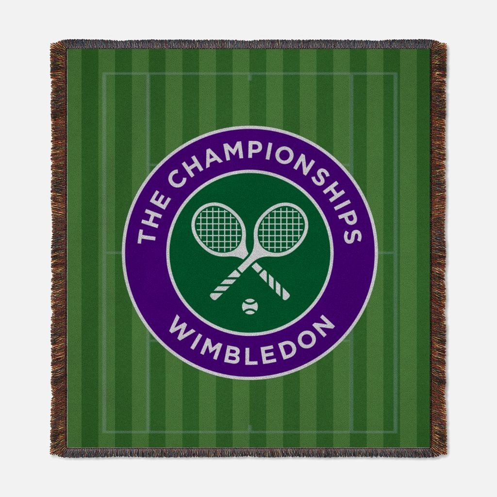 The Championships Wimbledon Woven Throw Blanket 54″ X 60″
