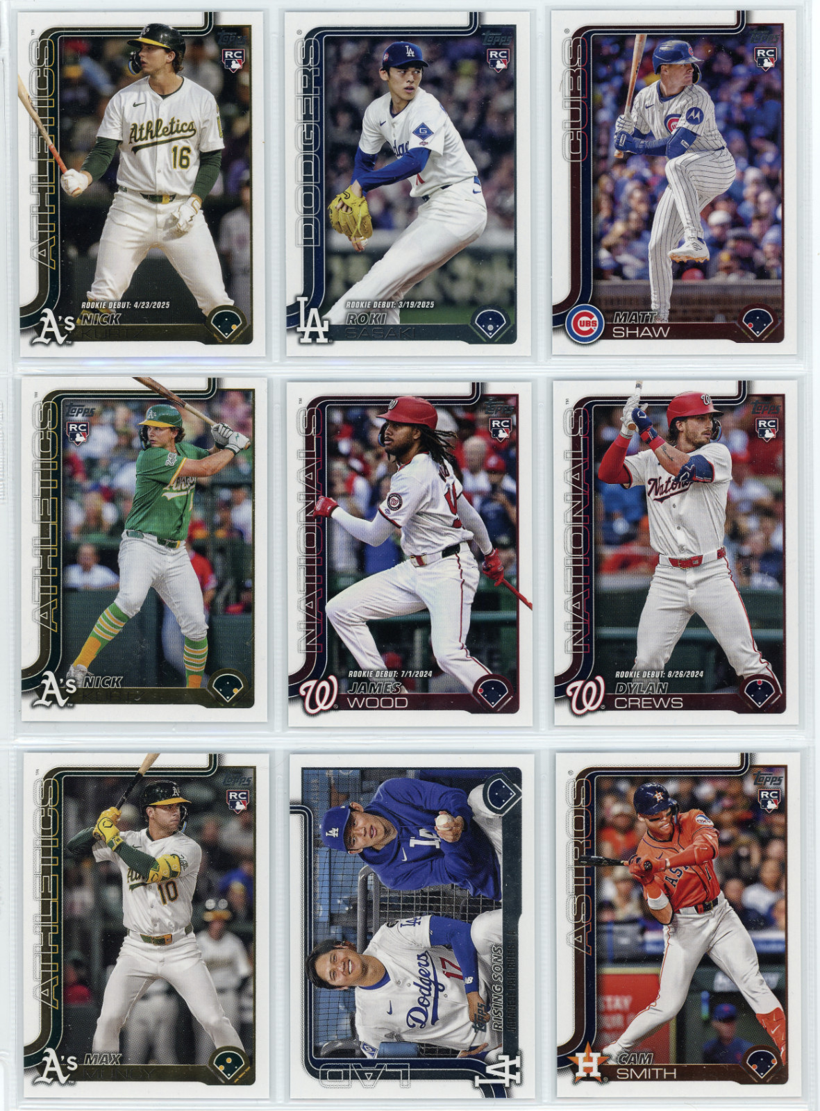 2025 Topps Update – Base – #US176-US350 – You Pick/Choose