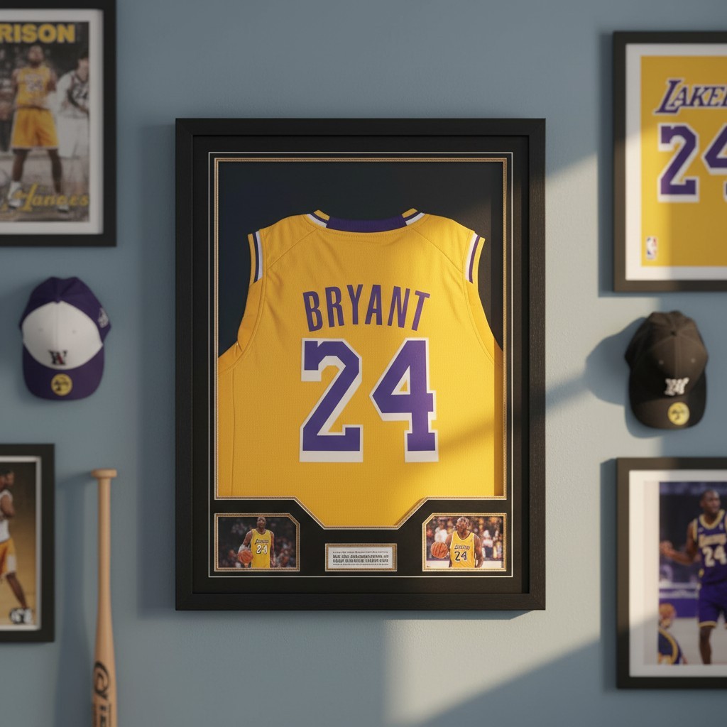 Large Sports Jersey Display Case: UV Protected Frame for Baseball & More