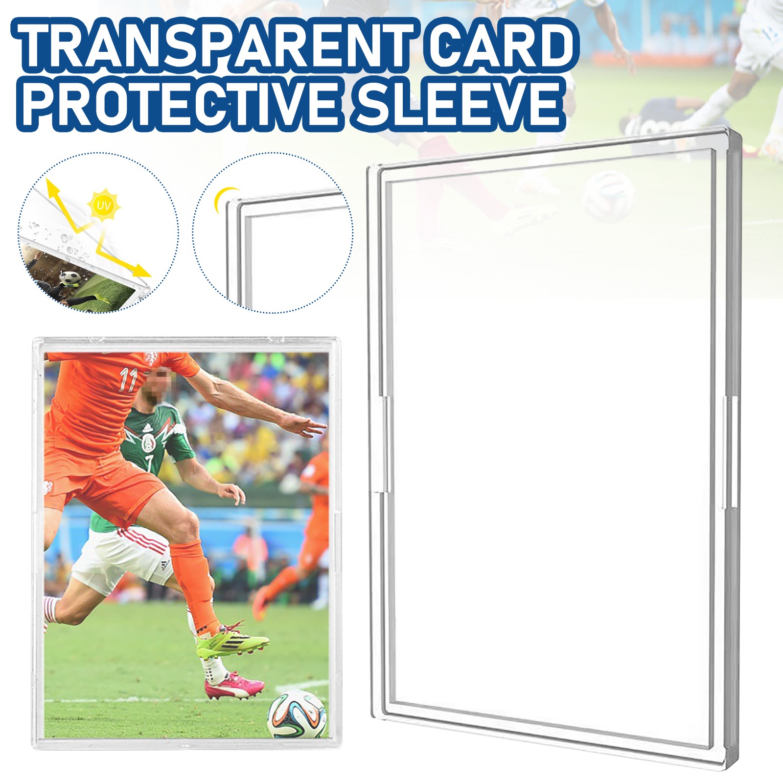 5-100Pcs Card Holder For Baseball Trading Sports Cards 35PT Hard Case Protector