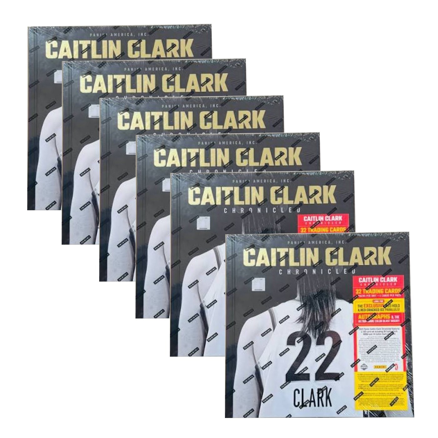 Lot of 6 • 2025 Caitlin Clark Chronicled Book/Cards • Target Exclusive • Sealed
