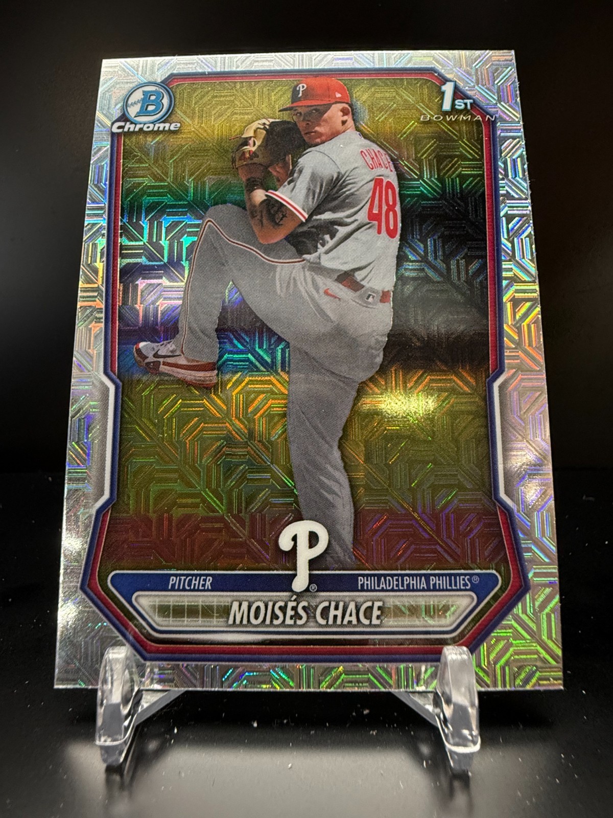 F931 – 2026 Bowman Chrome Prospects – Moises Chace #BCP-36 – Mojo Refractor