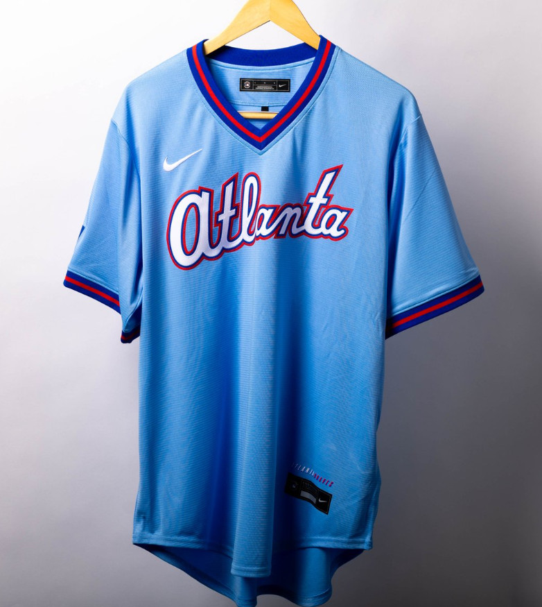 Men’s Atlanta Braves Powder Blue 2026 City Connect Stadium Stitched
