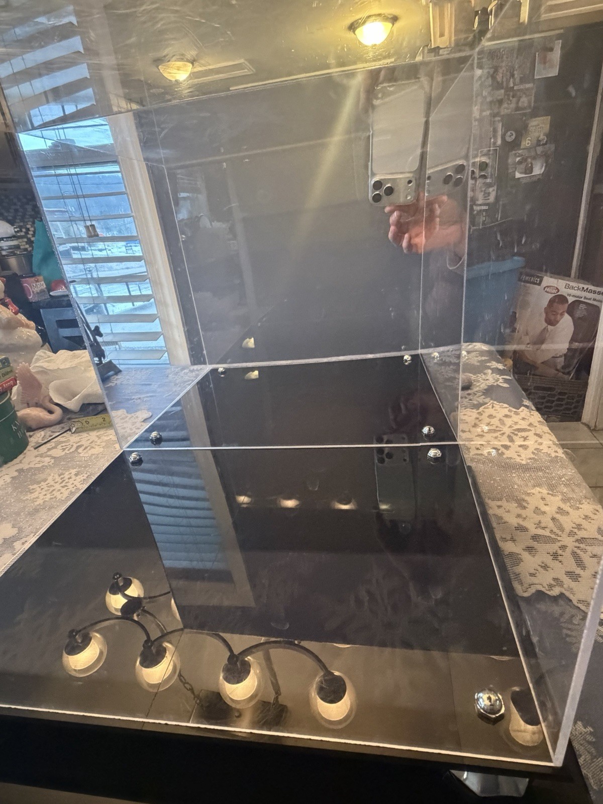 Deluxe Display Case /Acrylic Case with Mirror Back. 2 Available: Price Per Case
