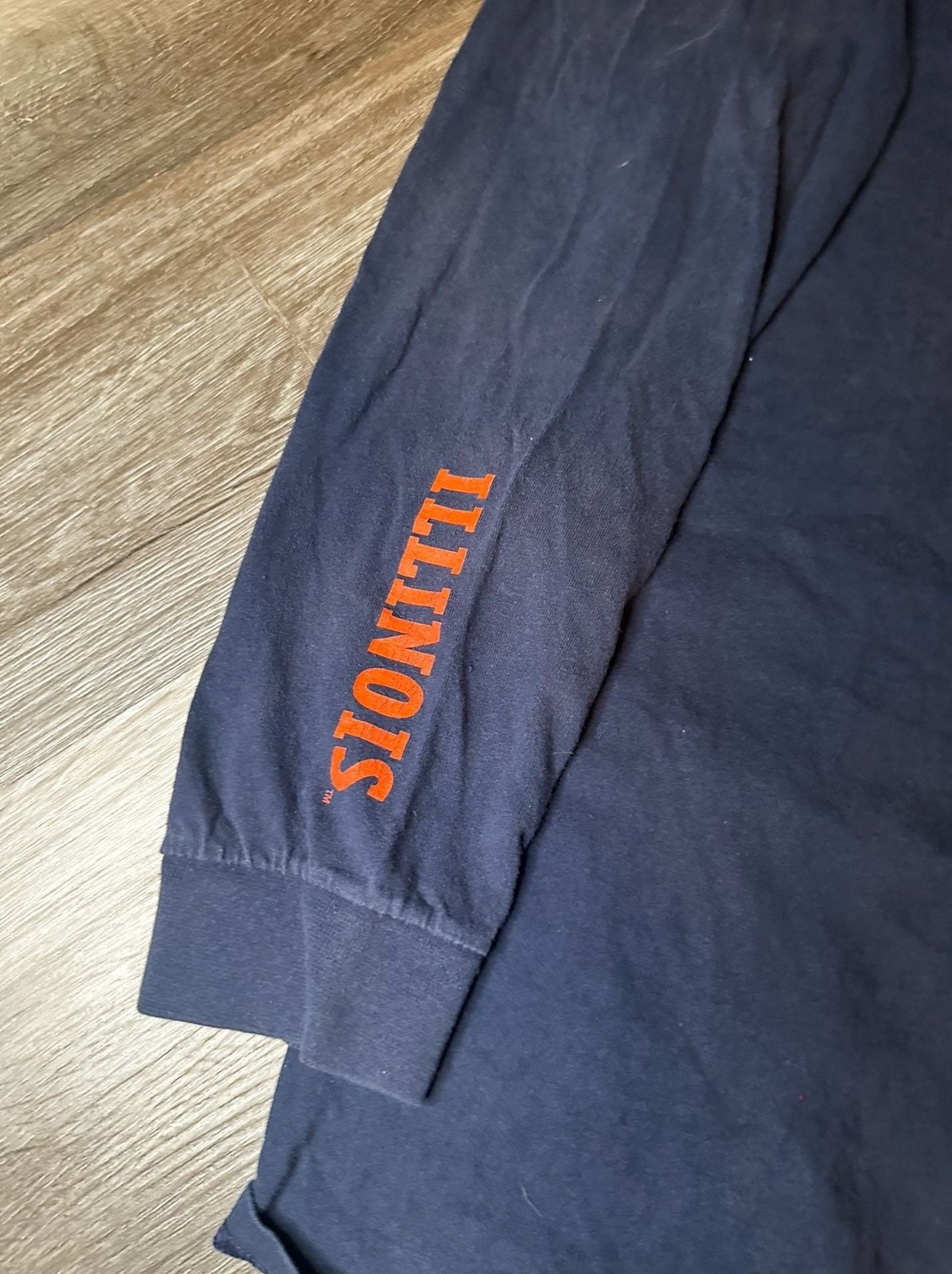 Nike Illinois Fighting Illini Long Sleeve T-Shirt Team Issued