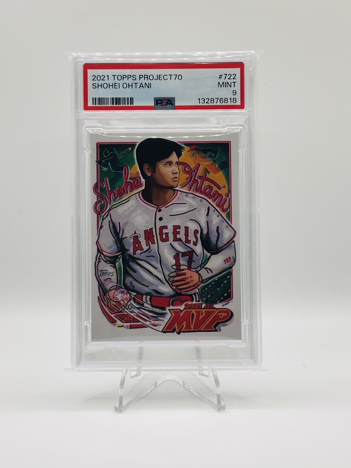 2021 Topps – Project 70 – Shohei Ohtani – #722 – PSA 9