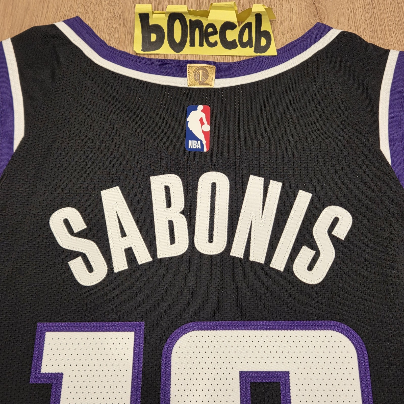 NBA Authentic Jersey Nike 48 Domantas Sabonis Sacramento Kings Icon Edition #10
