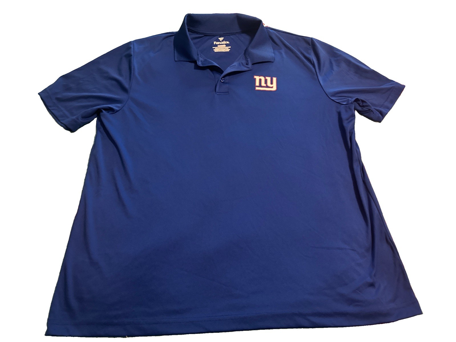 New York Giants Size Fanatics XL Blue Polo Shirt