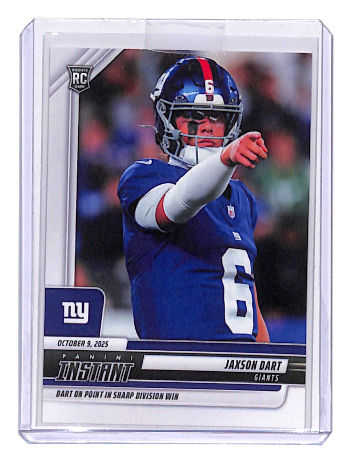 Jaxson Dart 2025 Panini Instant NFL #137 New York Giants RC – QTY