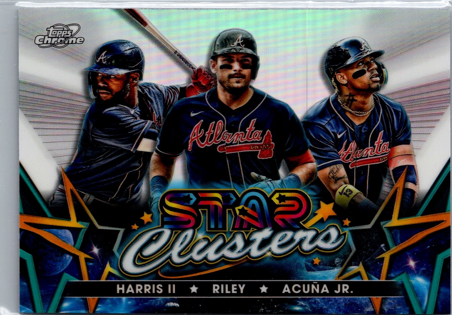 2023 Topps Chrome Cosmic #SC-9 Riley Ronald Acuña Jr Harris Star Clusters