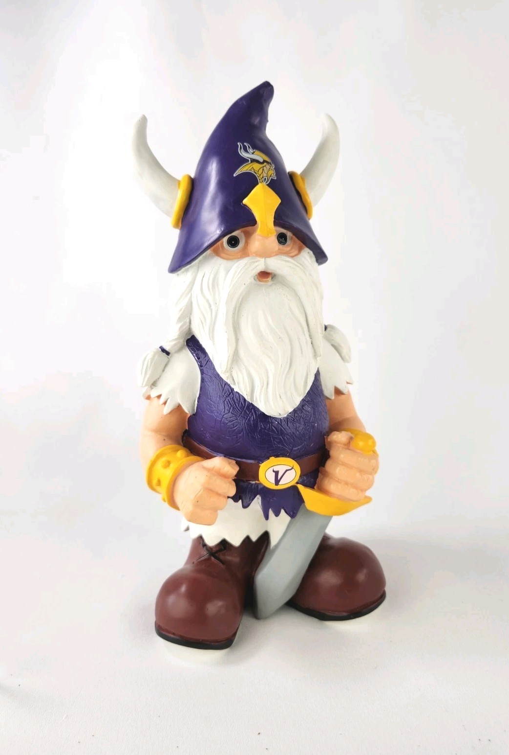 Minnesota Vikings NFL Thematic Football Garden Gnome Garden Desk Resin Statue