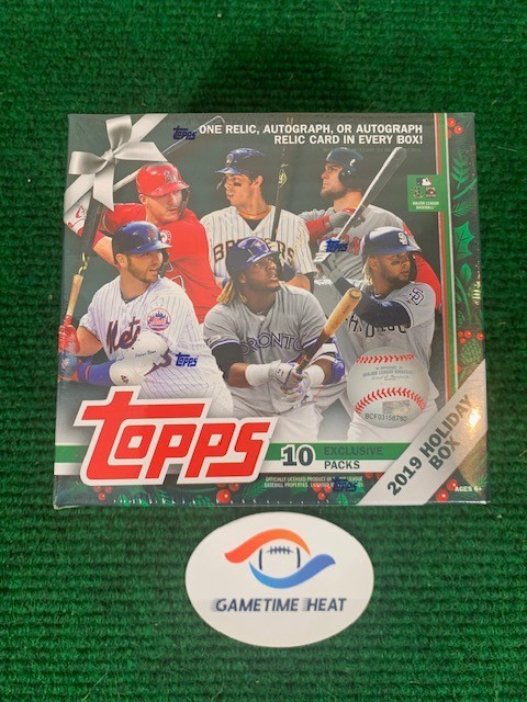 2019 Topps Holiday Mega Box Sealed Baseball Cards Auto Relic