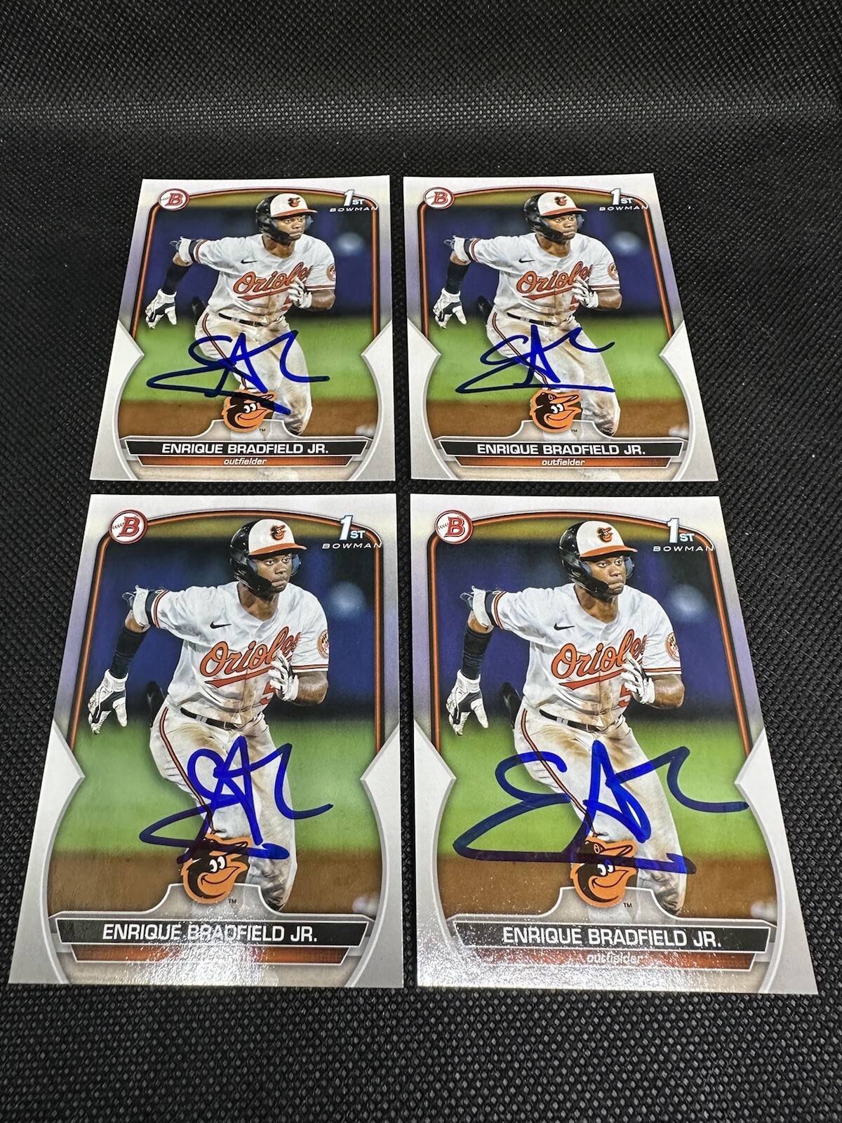 2023 Bowman Draft Enrique Bradfield Jr. Signed IP Auto 1st Paper #BD-188 Orioles