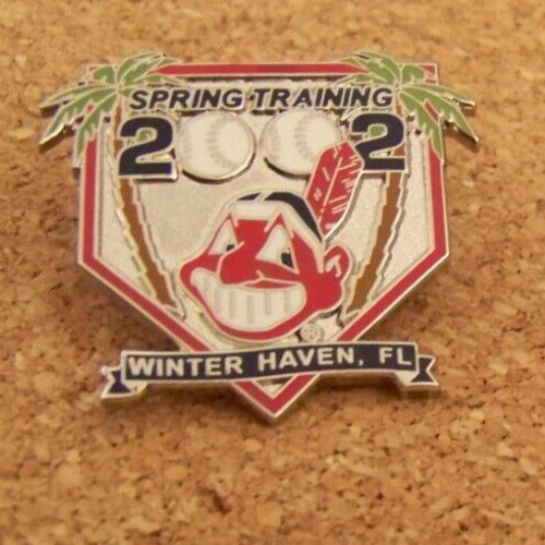 2002 Cleveland Indians Spring Training pin Grapefruit League MLB c45107