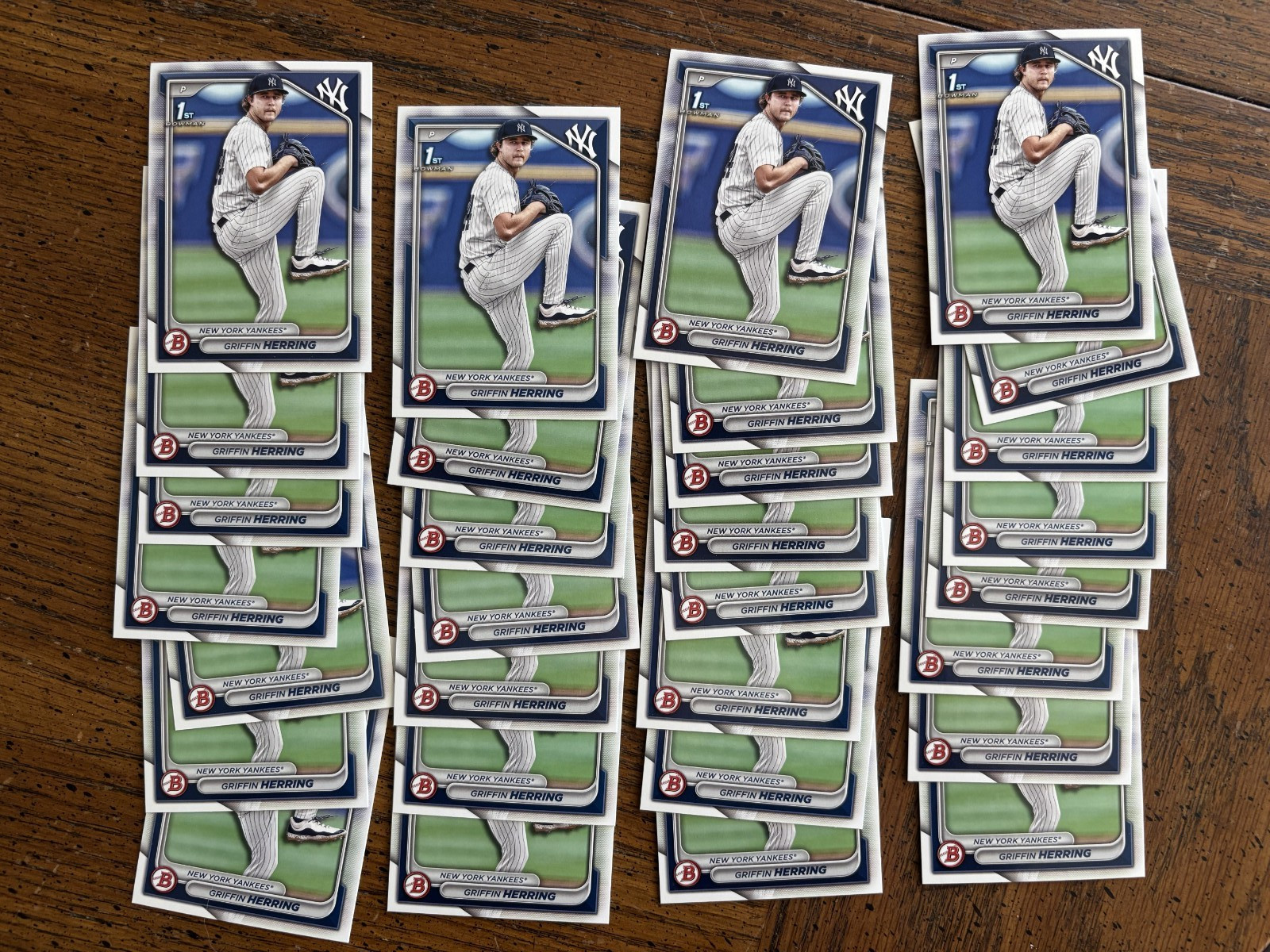 30x 2024 Bowman Draft Griffin Herring 1st Bowman Prospects Lot BD-173 Yankees