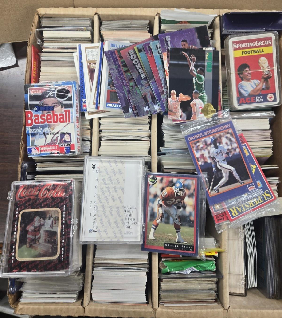 3000 Unsearched Mixed SPORTS Trading Card Lot MLB,NBA,NFL Non Sports Memorabilia