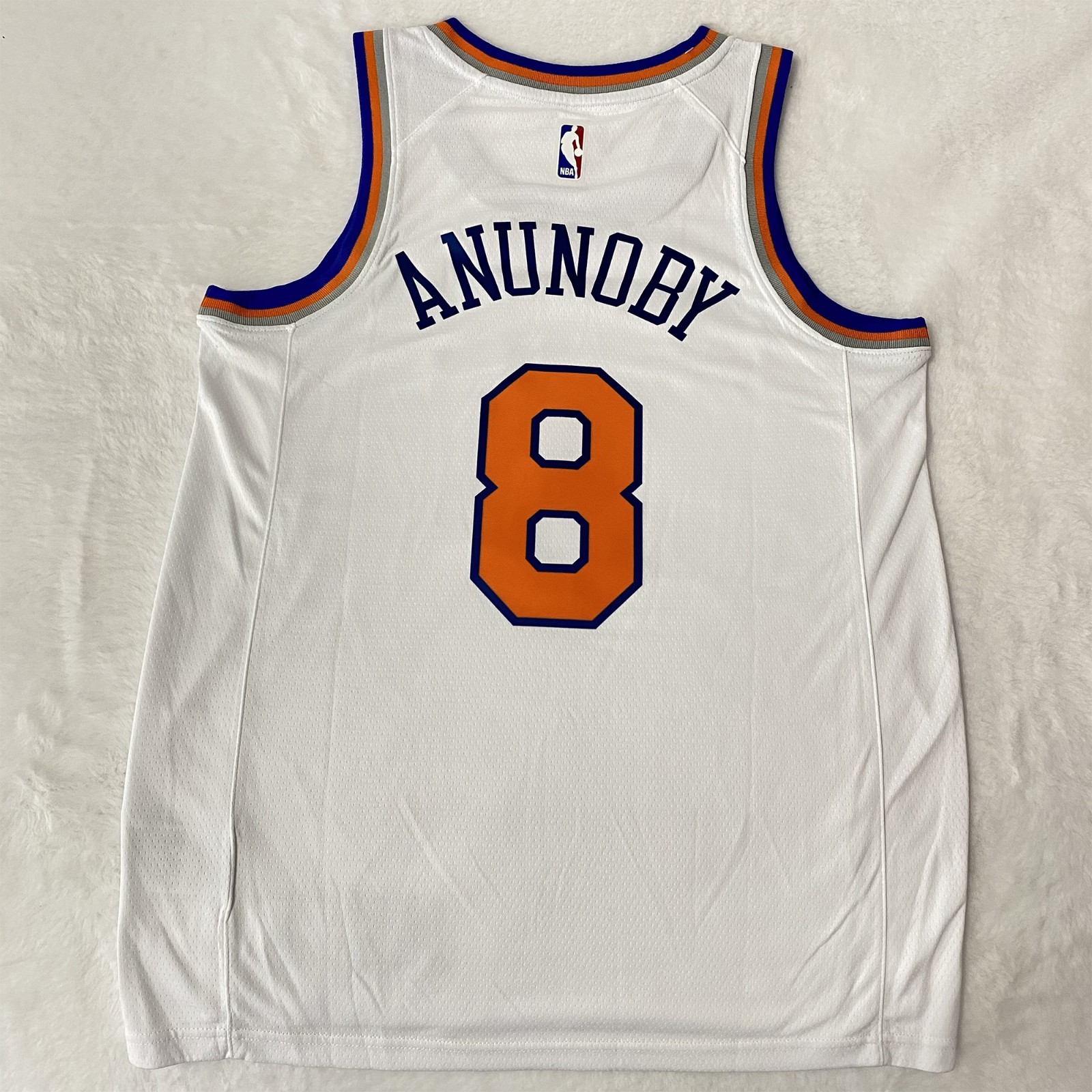 OG Anunoby #8 Custom Basketball Jersey, White, Heat Press, Men’s S–2XL