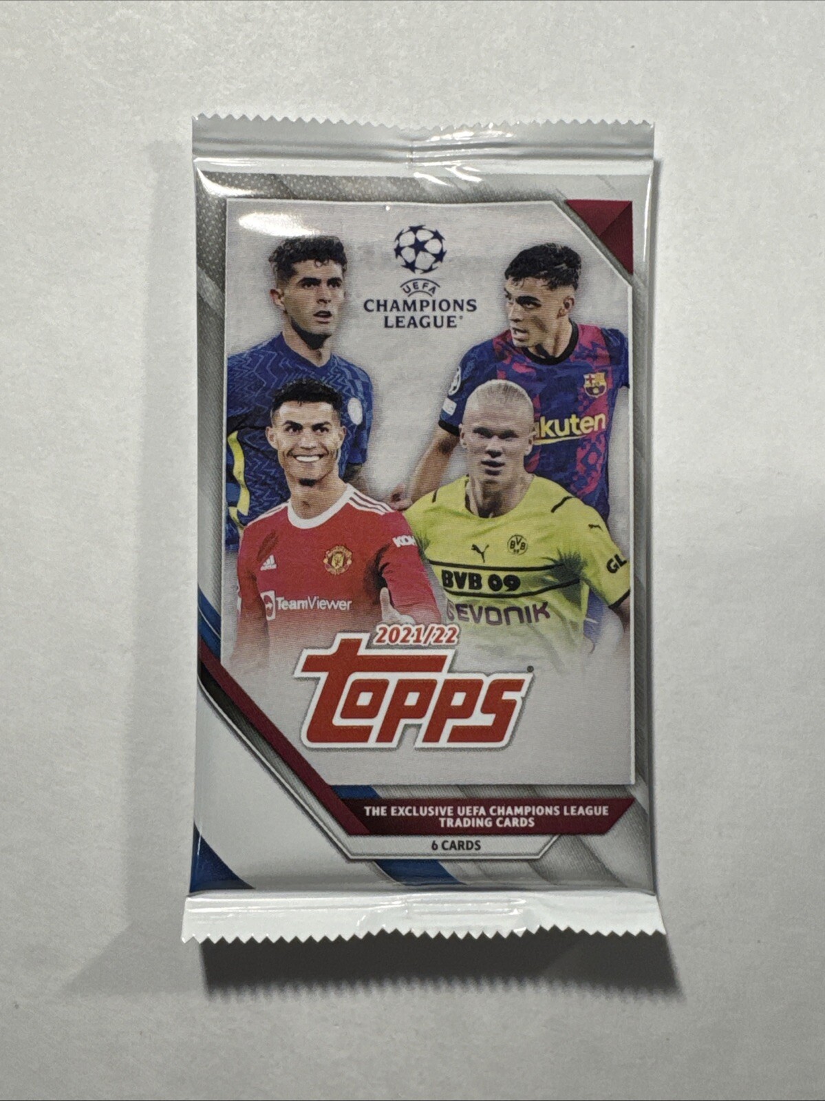 2021-22 Topps UEFA Champions League Flagship Factory Sealed Pack From Box