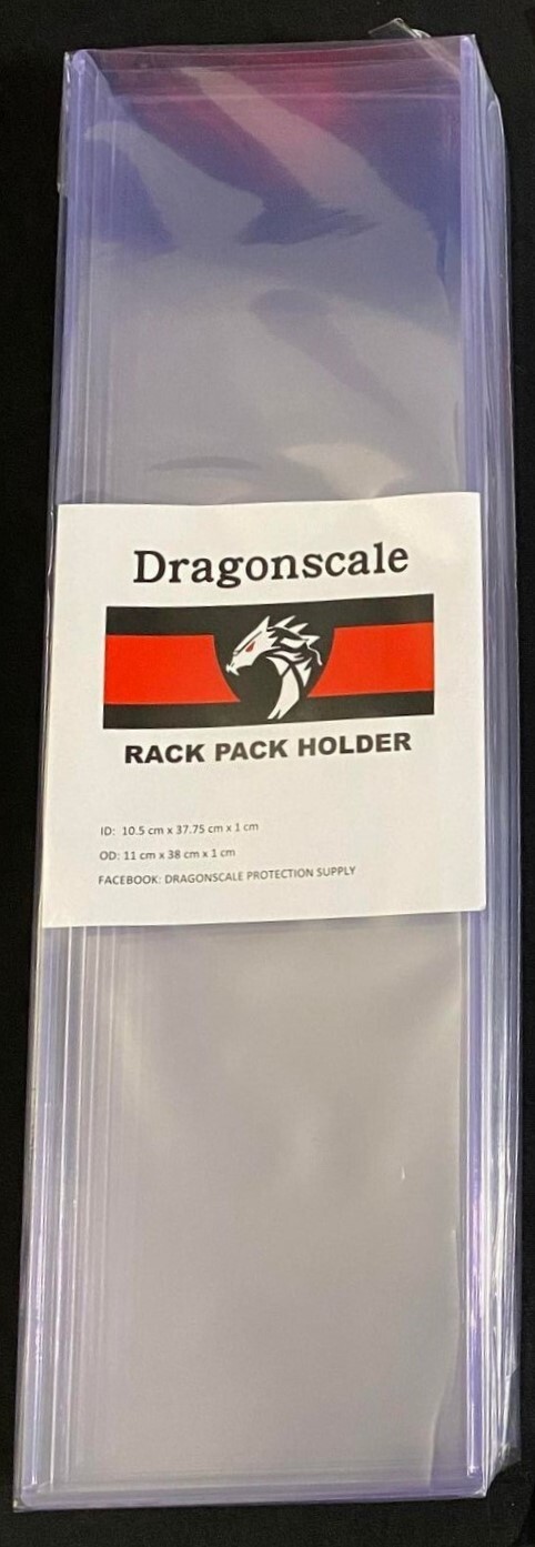 NEW PVC Rack Pack Holders pack of 10 – New size for 1981 – 1995 packs All Sports
