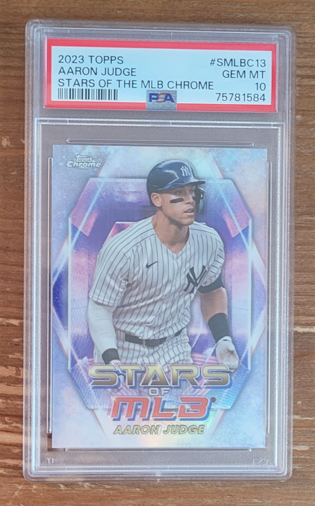 2023 Topps Stars Of MLB Chrome #SMLBC13 Aaron Judge PSA 10 New York Yankees