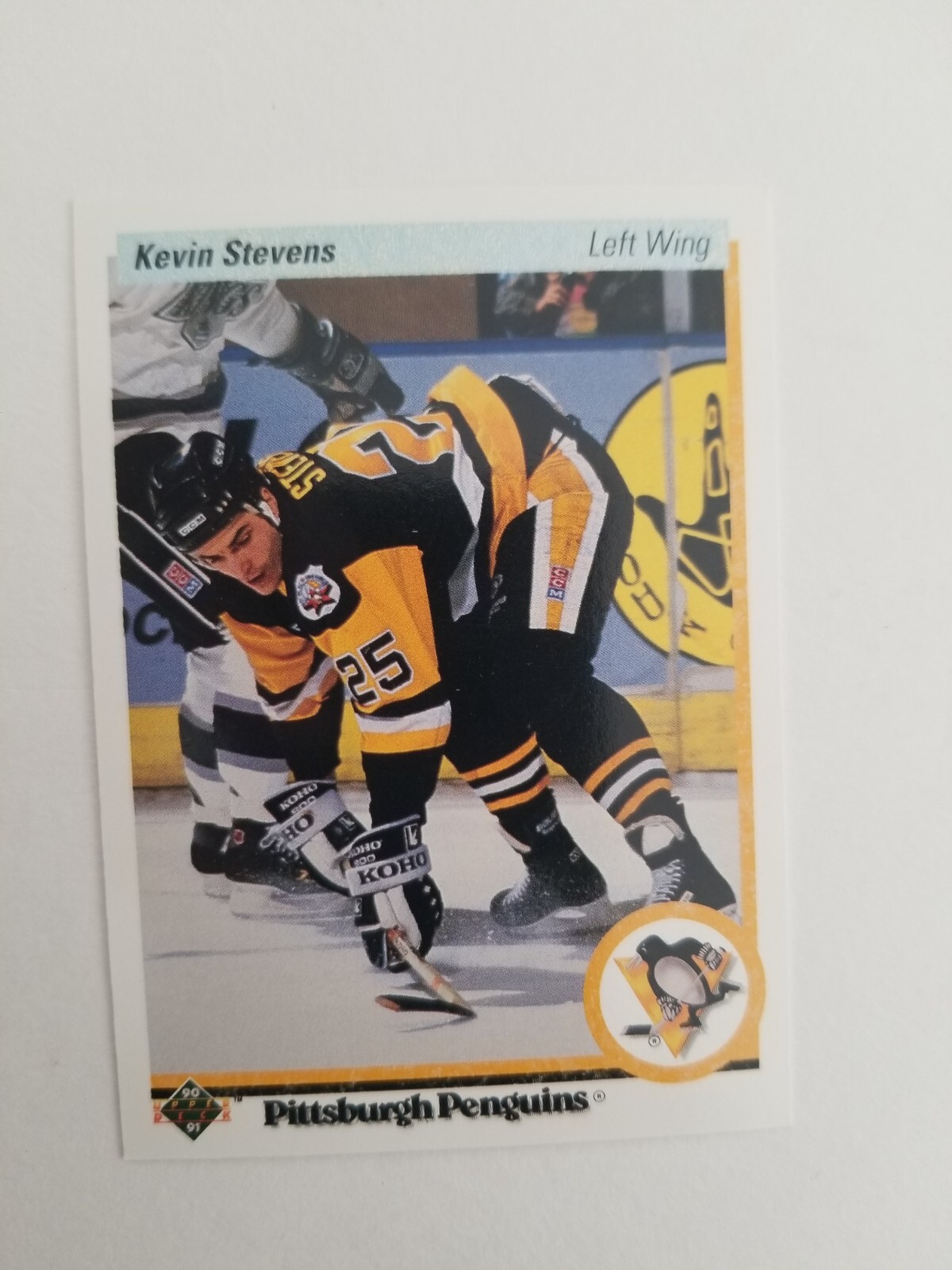 1990-91 Upper Deck #14 Kevin Stevens Pittsburgh Penguins Rookie