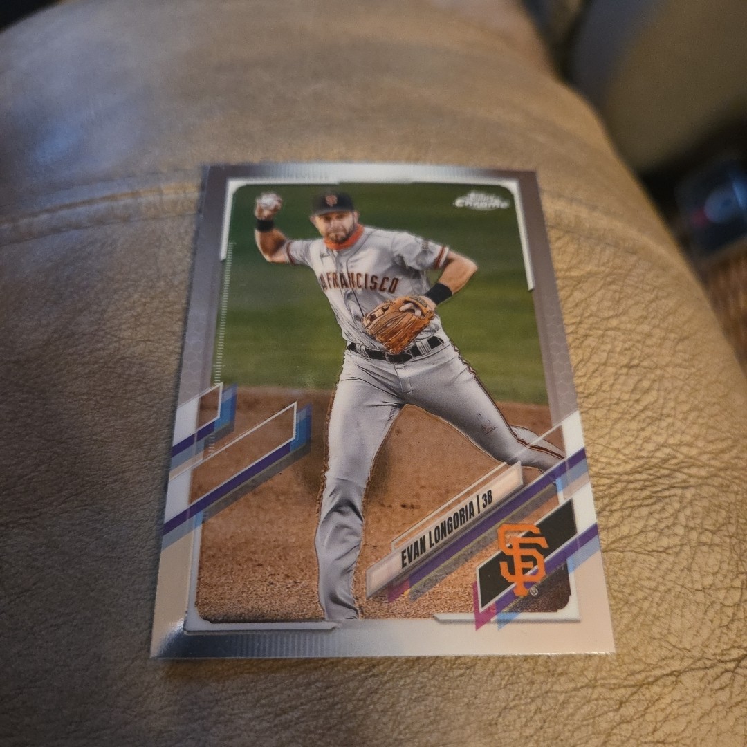 2021 Topps Chrome Evan Longoria #125 San Francisco Giants (J)