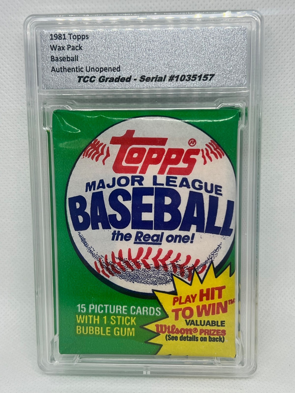 Topps Baseball Authentic Unopened Graded Encapsulated Wax Packs 1981-1993