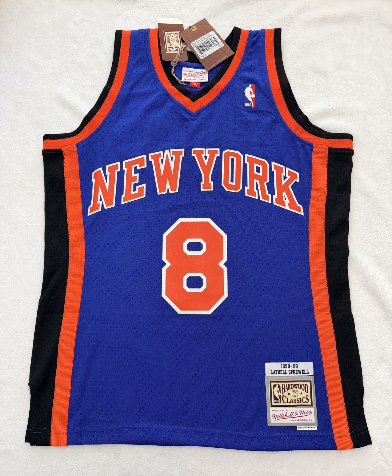 Mitchell & Ness Swingman 98-99 New York Knicks Latrell Sprewell Jersey Medium