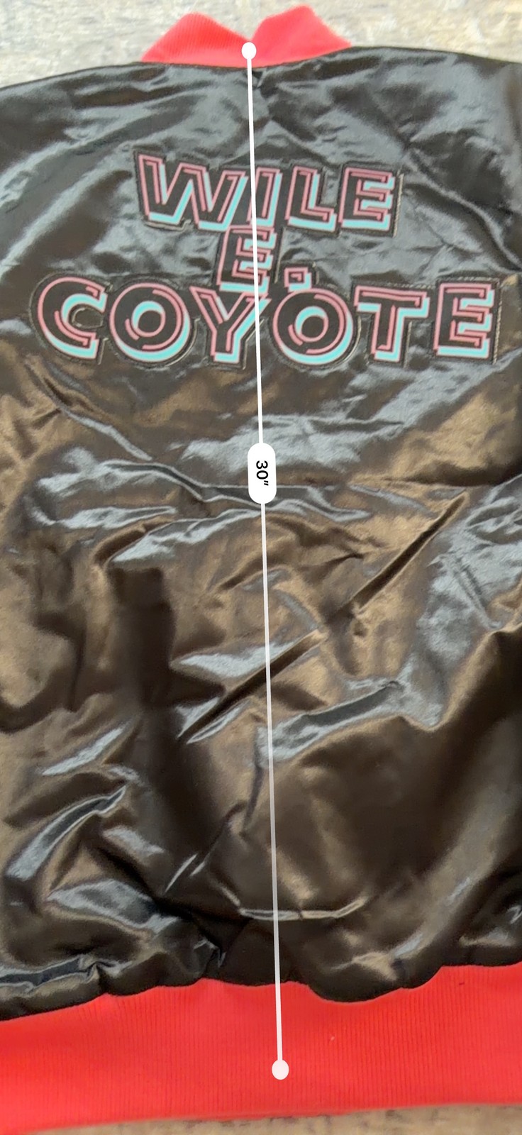 Headgear Classics San Antonio Spurs Wile E. Coyote Satin Jacket NBA 2XL Looney