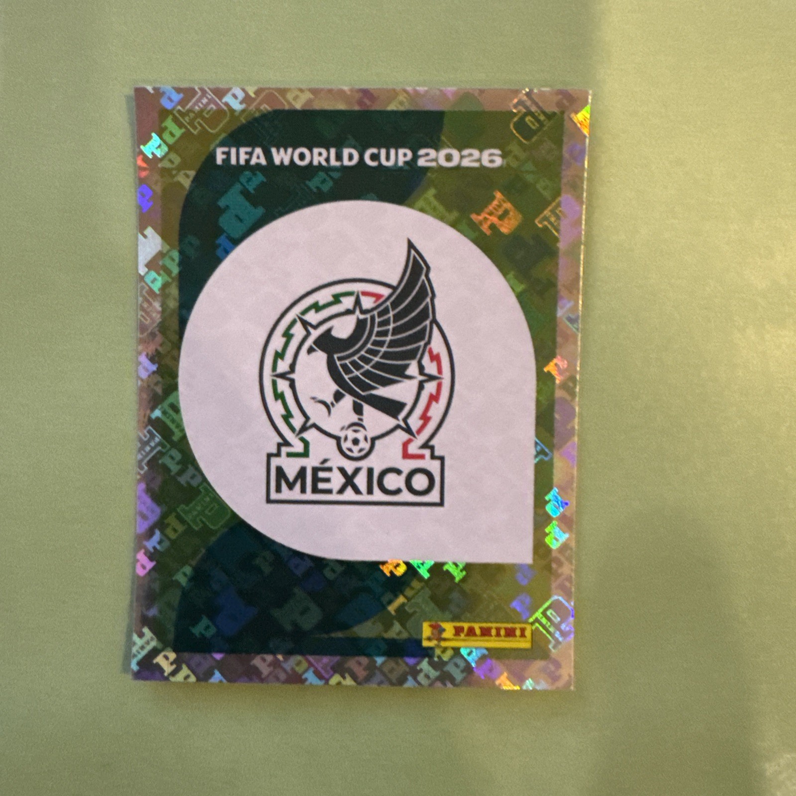 2026 Panini FIFA World Cup Mexico Badge Holographic Sticker MEX 1 – Logo