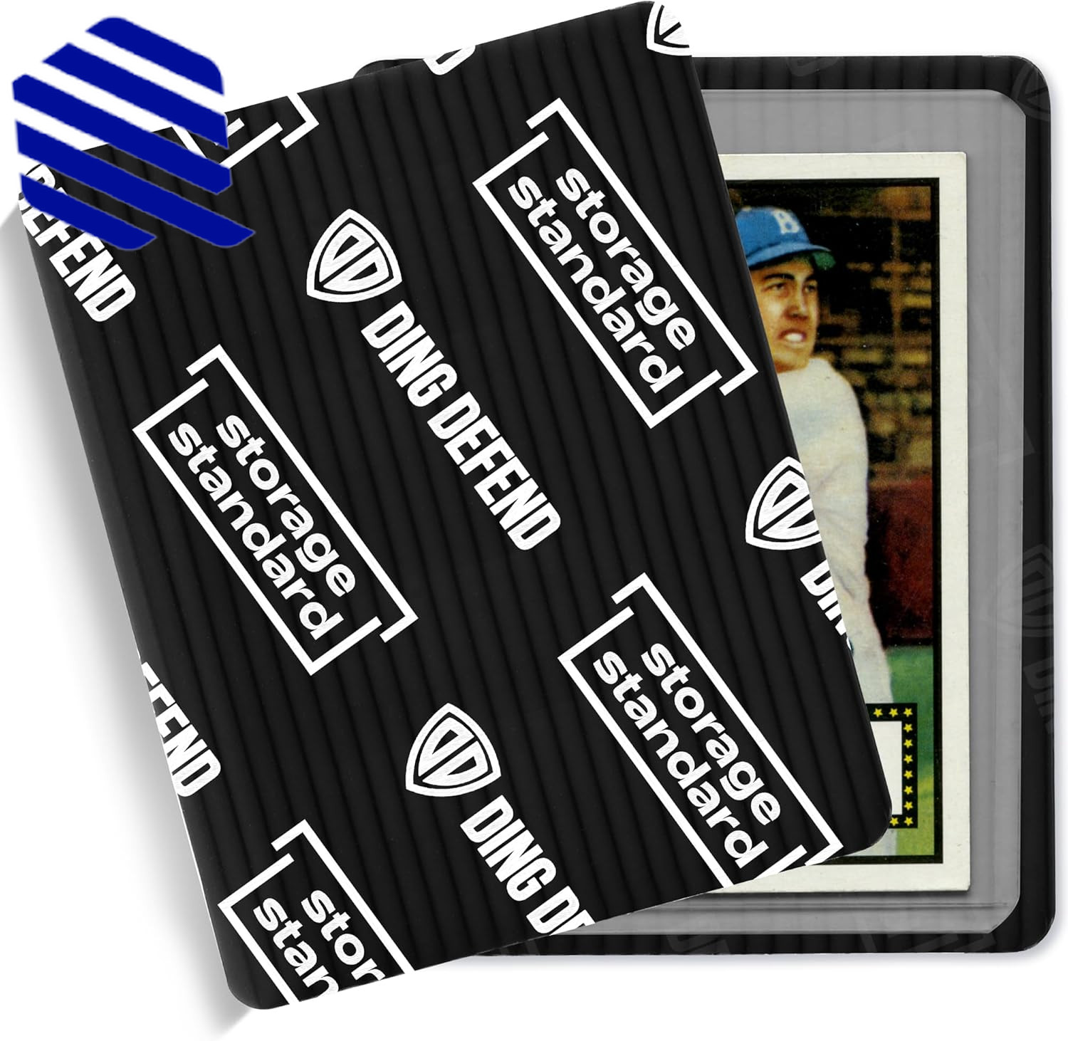 Ding Defend 110-Pack Trading Card Protector Shipping 3.5 x 4.5 Inch Black Hobby