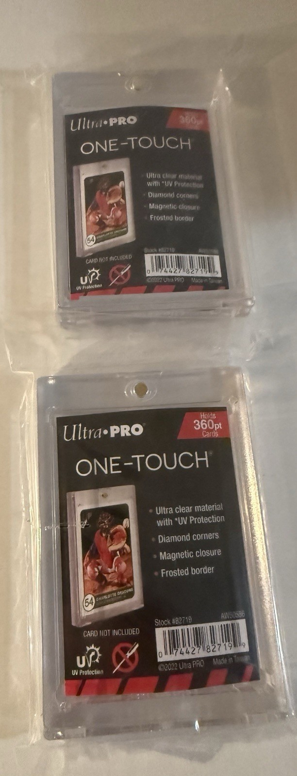 x2: Ultra Pro One-Touch Thick Card 360pt Point Magnetic Card Holder