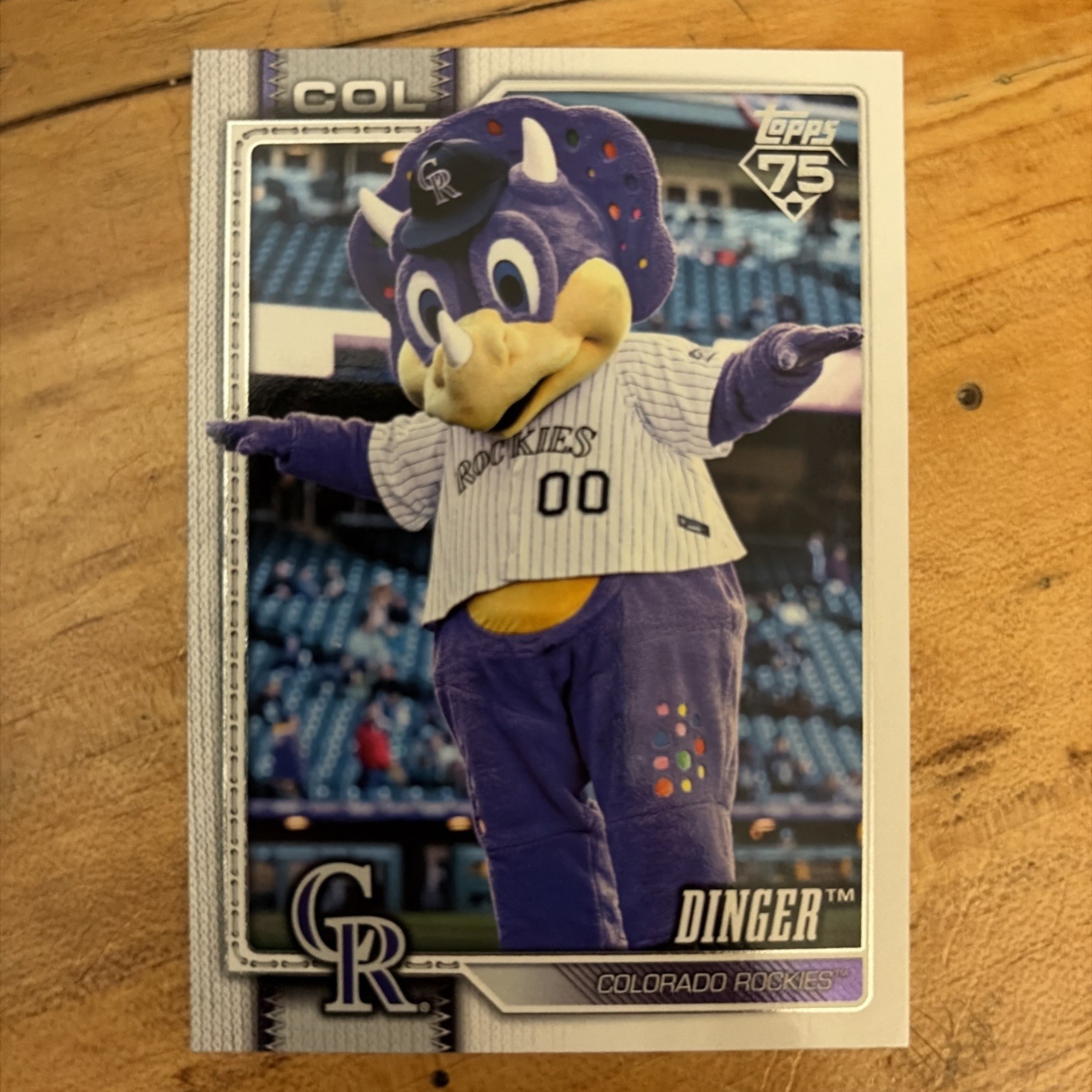 2026 Topps Series 1 Celebrations Team Mascot #M-4 Dinger – Colorado Rockies