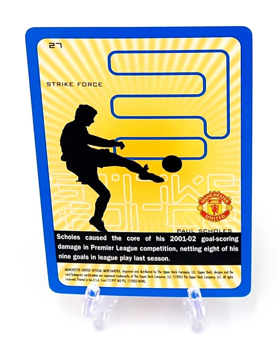 2003 Upper Deck Strike Force Manchester United Paul Scholes #27