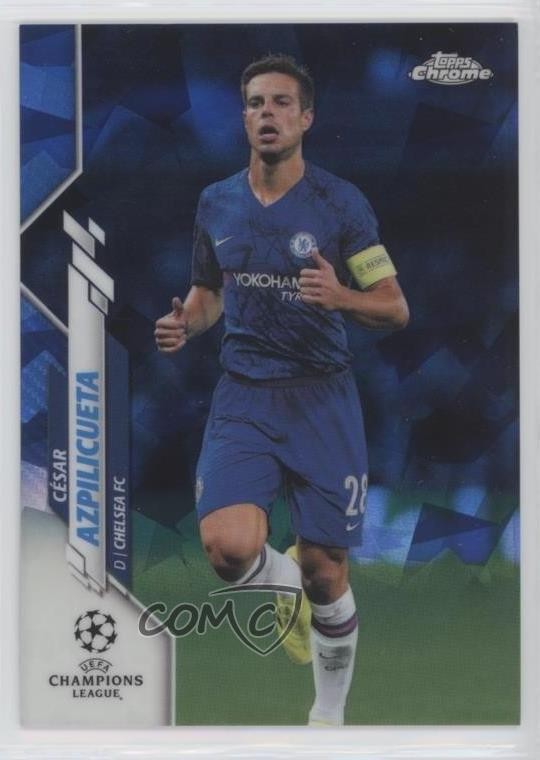2019-20 Topps Chrome UEFA Champions League Sapphire Cesar Azpilicueta César 02rn