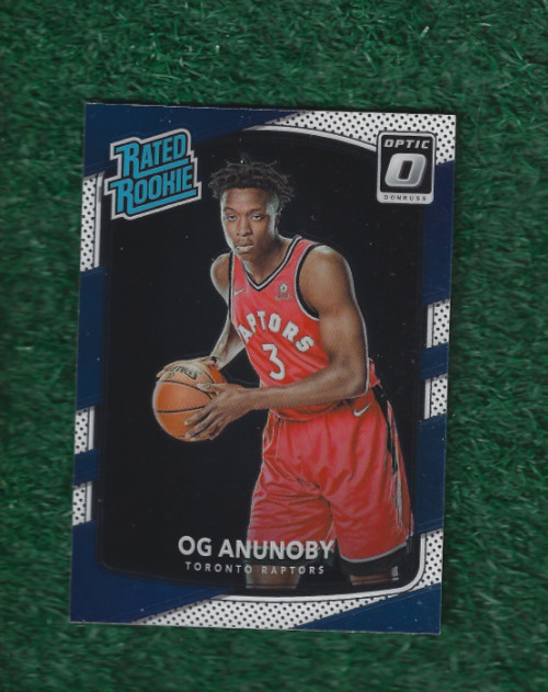 OG ANUNOBY – 2017-18 DONRUSS OPTIC RATED ROOKIE CARD # 178 – RAPTORS – KNICKS