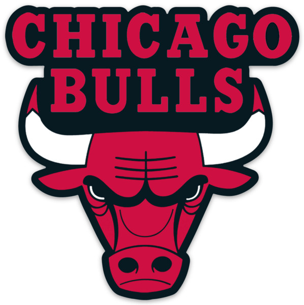 Chicago Bulls Logo Type Die-cut MAGNET