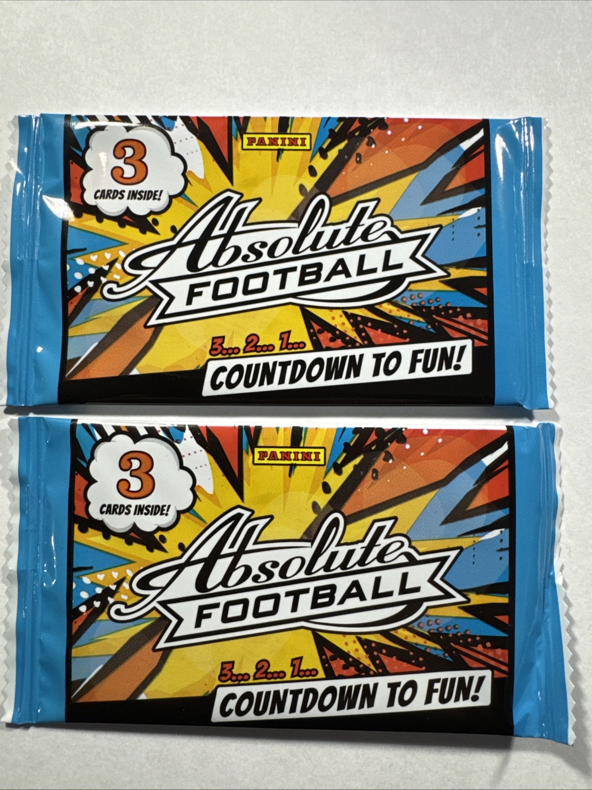 (2) 2025 Panini NFL Absolute Football KABOOM! Calendar Factory Sealed Pack LOT