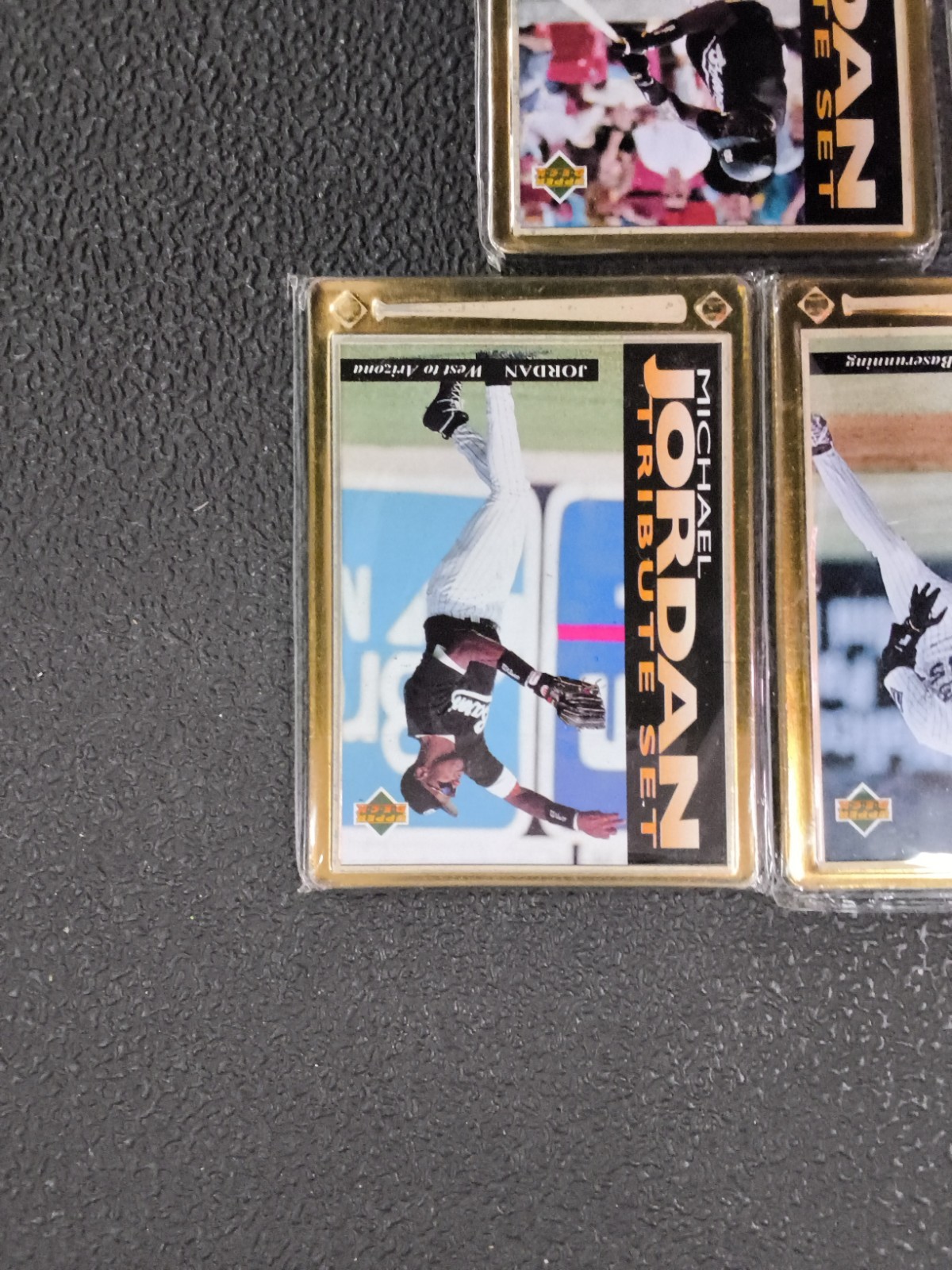 1995 Upper Deck Michael Jordan Baseball Tribute Set (5) Metal Embossed Cards